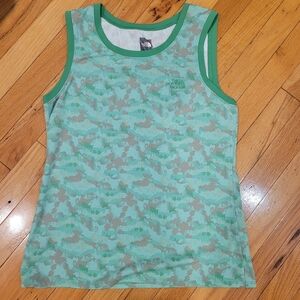 The North Face Women's Green Camo Tank Top In Medium